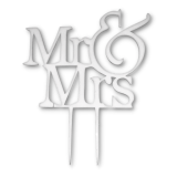 MR & MRS - dekorácia z akrylu