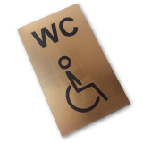 Piktogram WC pre invalidov z plastu