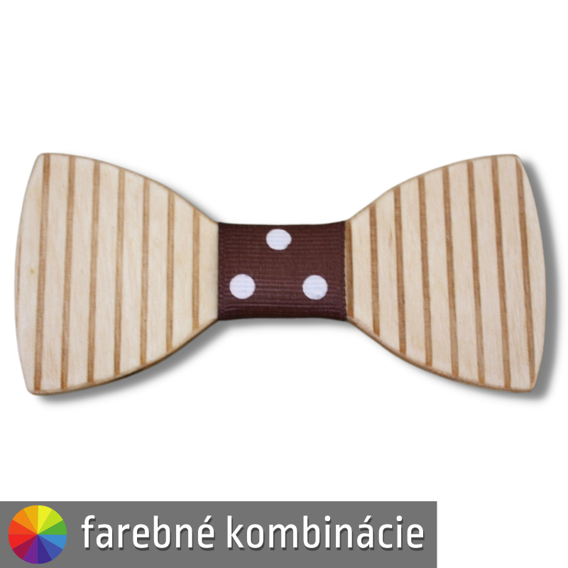 Motýlik z dreva - zvislé čiary