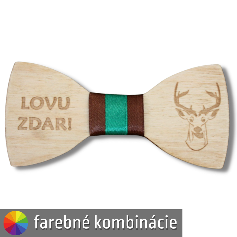 Motýlik z dreva - lovu zdar s jeleňom