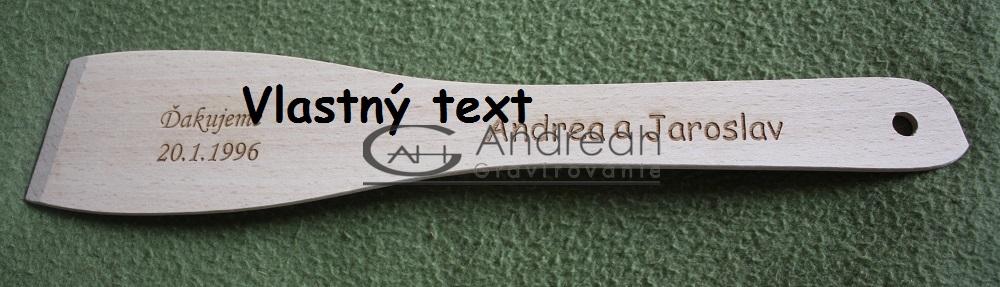 Drevená stierka s vlastným textom 2
