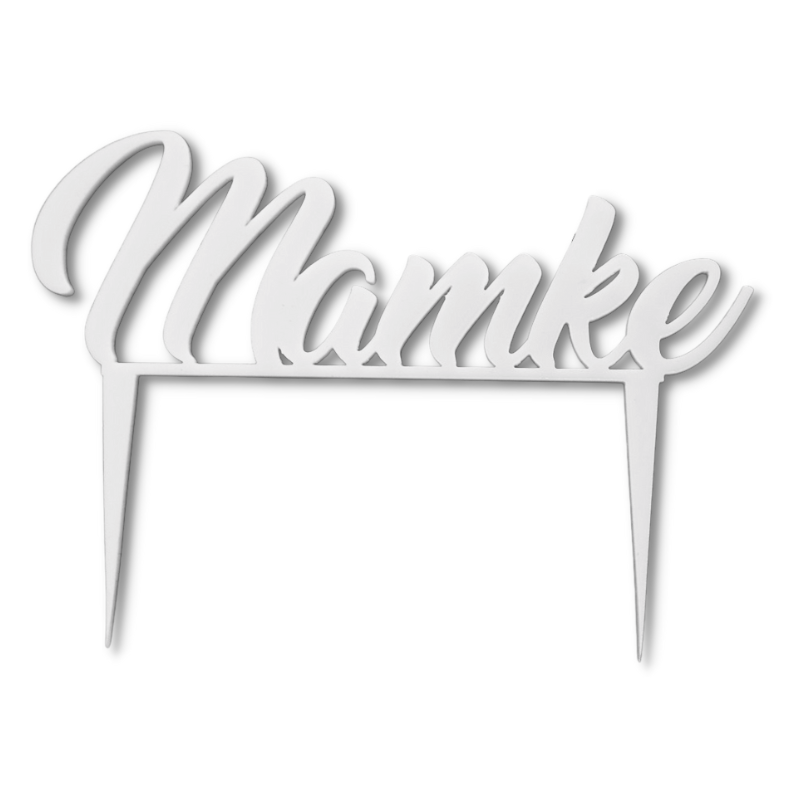 Mamke - text z akrylu