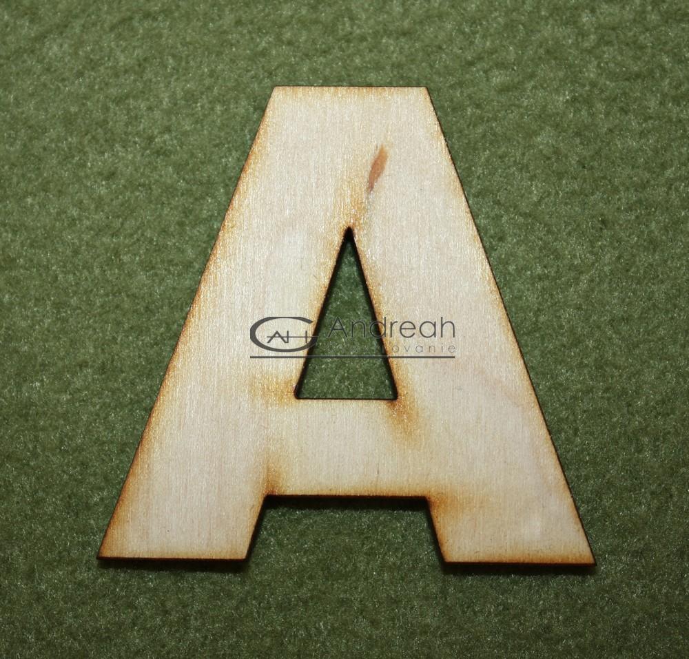 Vyrezávané písmeno - číslo z dreva