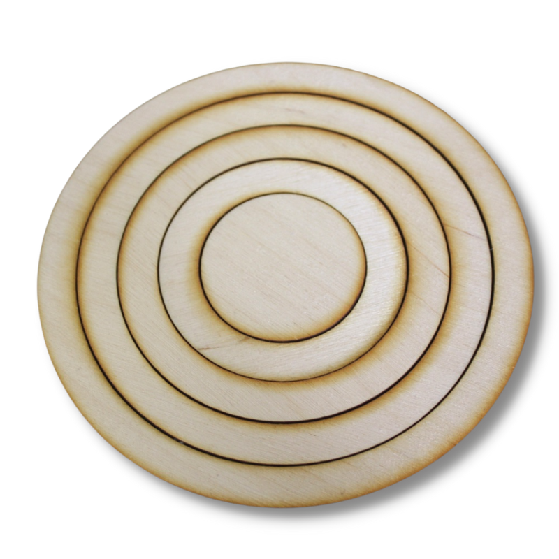 Kruhy na dekorovanie z dreva - sada 5ks