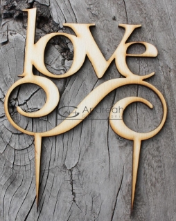 Love s ornamentom - dekorácia z dreva