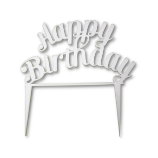 "Happy birthday" - text z akrylu