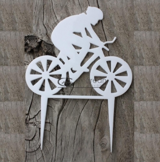 Cyklista - dekorácia z akrylu