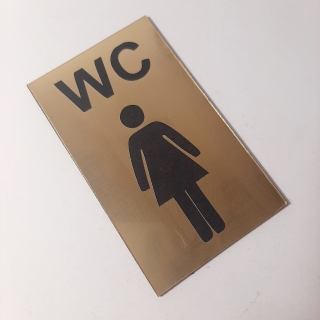 Piktogram WC ženy - plast