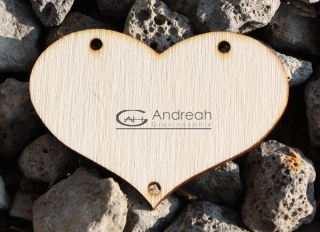 Srdce na dekorovanie z dreva široké