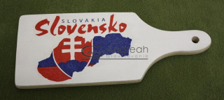 Drevený lopárik "Slovensko" servítkovou technikou