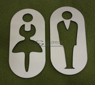 Piktogramy exteriér plast WC muži - ženy 2